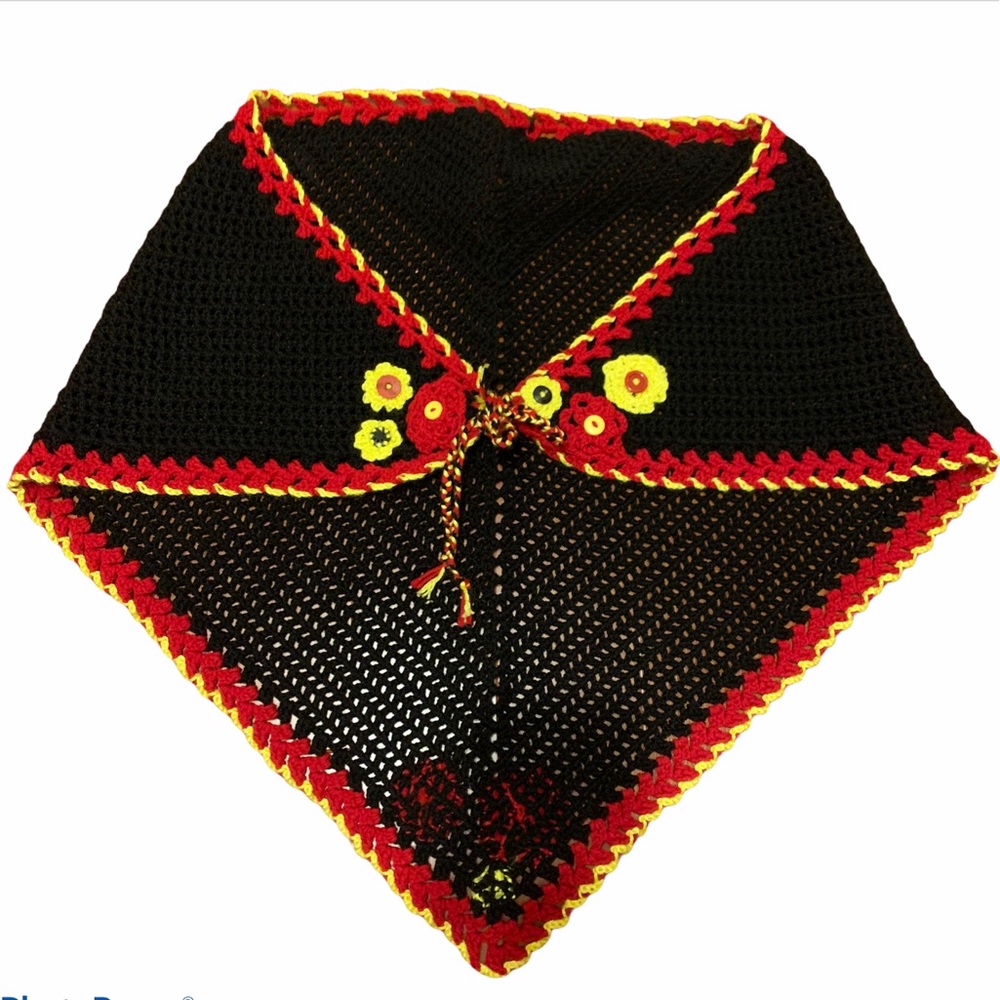 HAND-KNIT Detailed Floral Cardigan Sz ALL